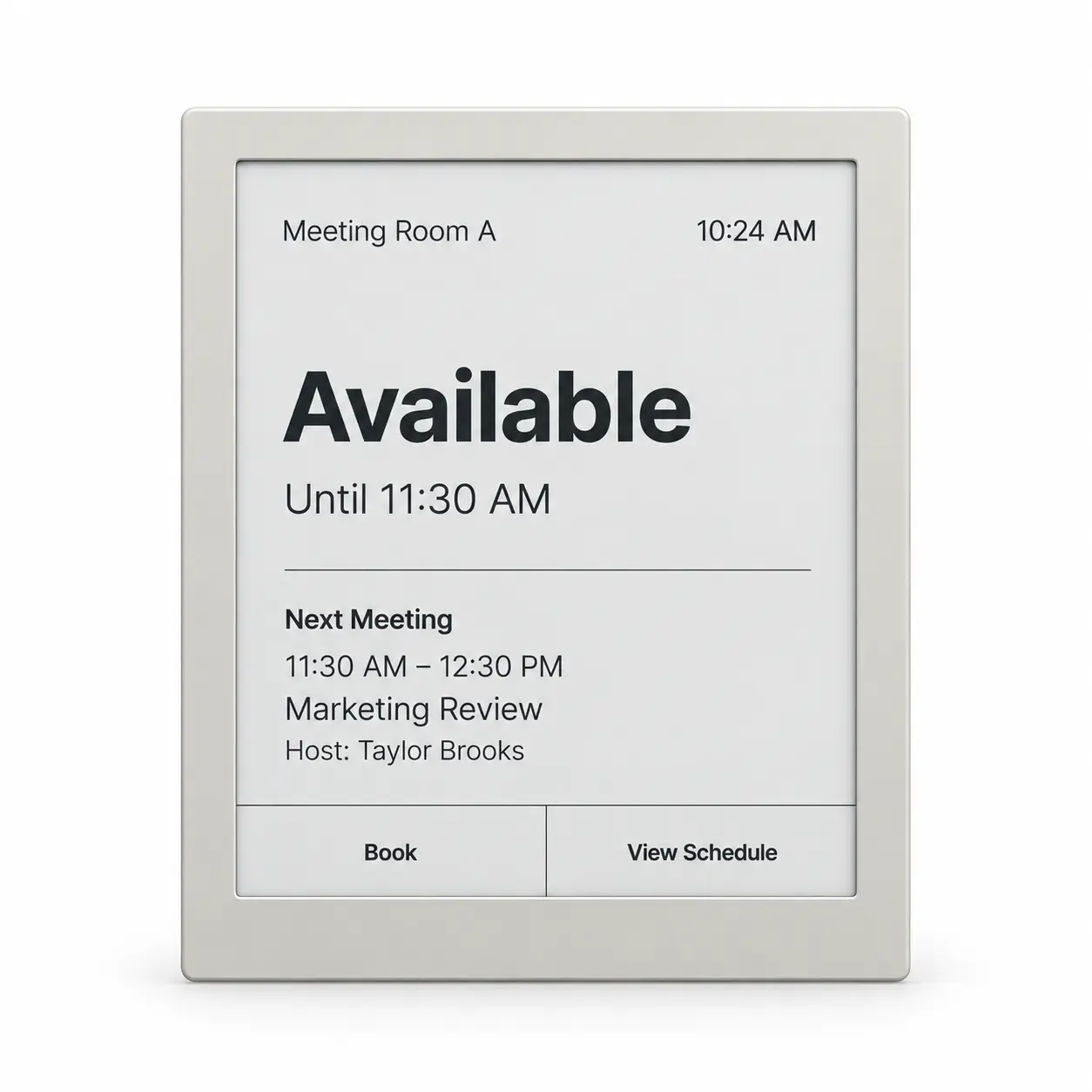 E-Ink Meeting Room Display