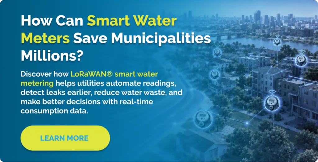 Discover how LoRaWAN® smart water metering helps utilities automate readings, detect leaks earlier, reduce water waste, and make better decisions
