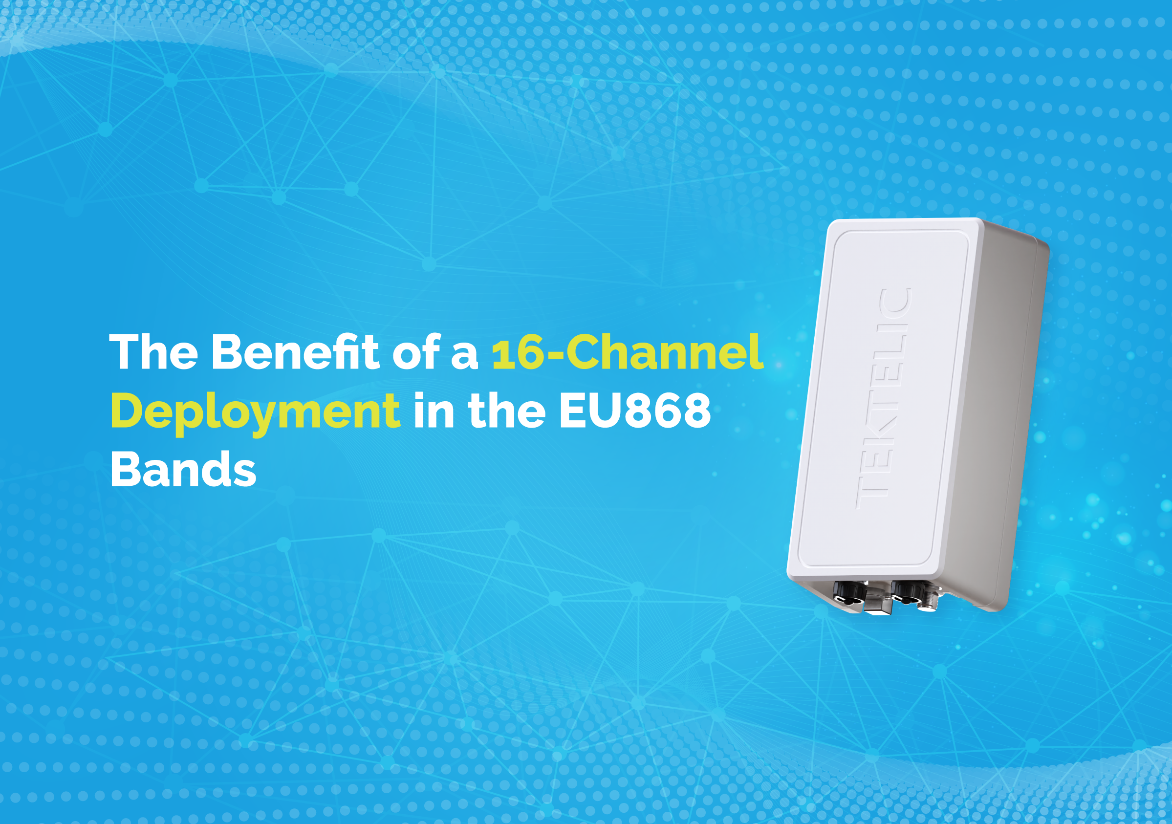 The benefit of a 16-channel deployment in the EU868 bands