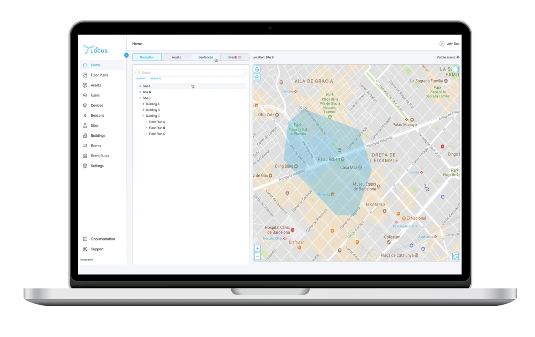 RTLS Application LOCUS