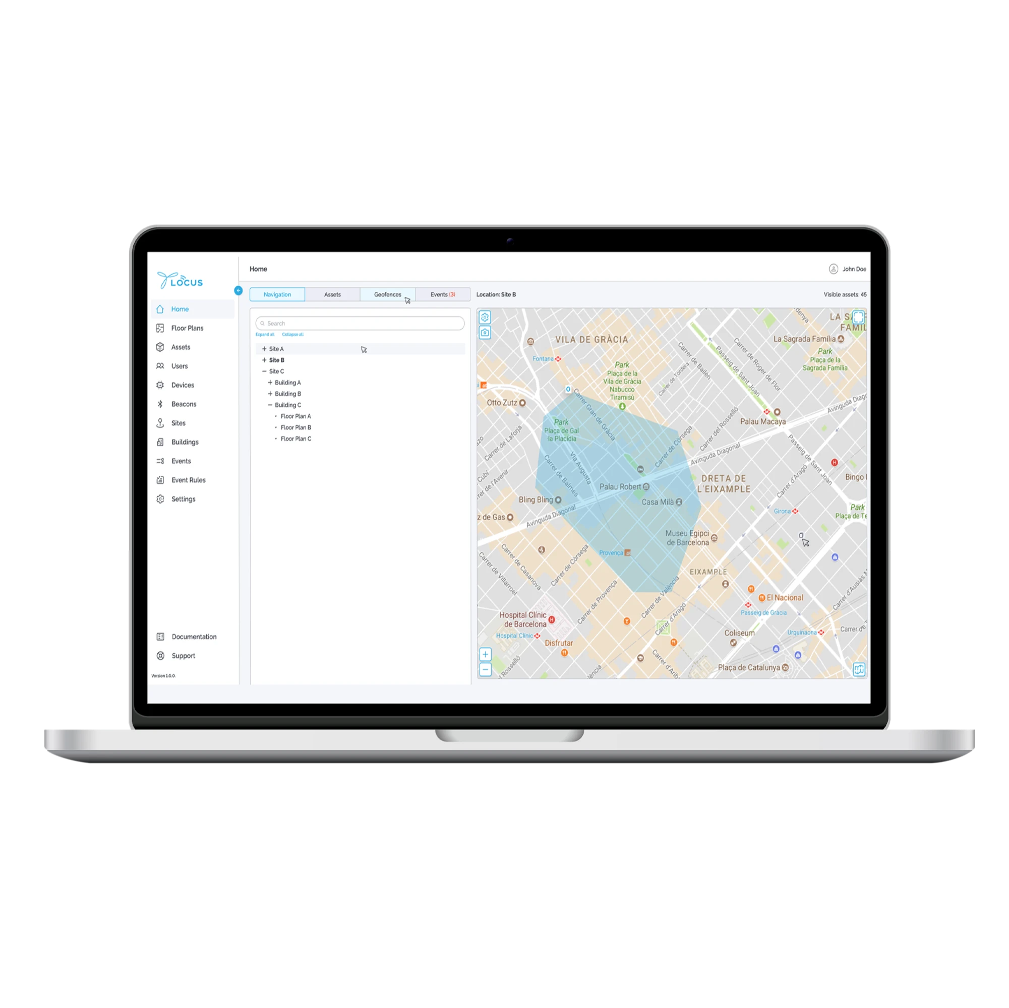 RTLS Application LOCUS