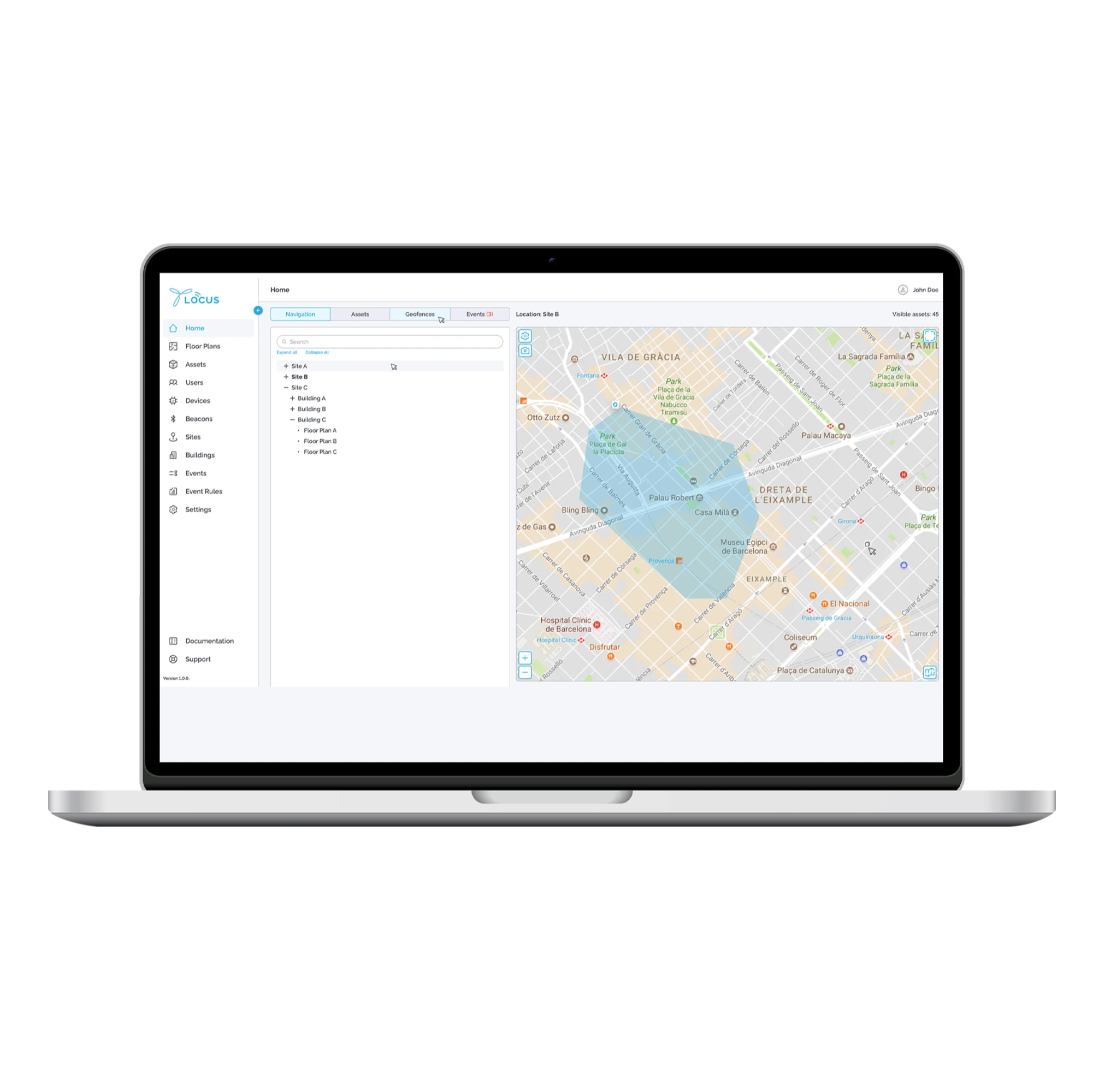 RTLS Application LOCUS