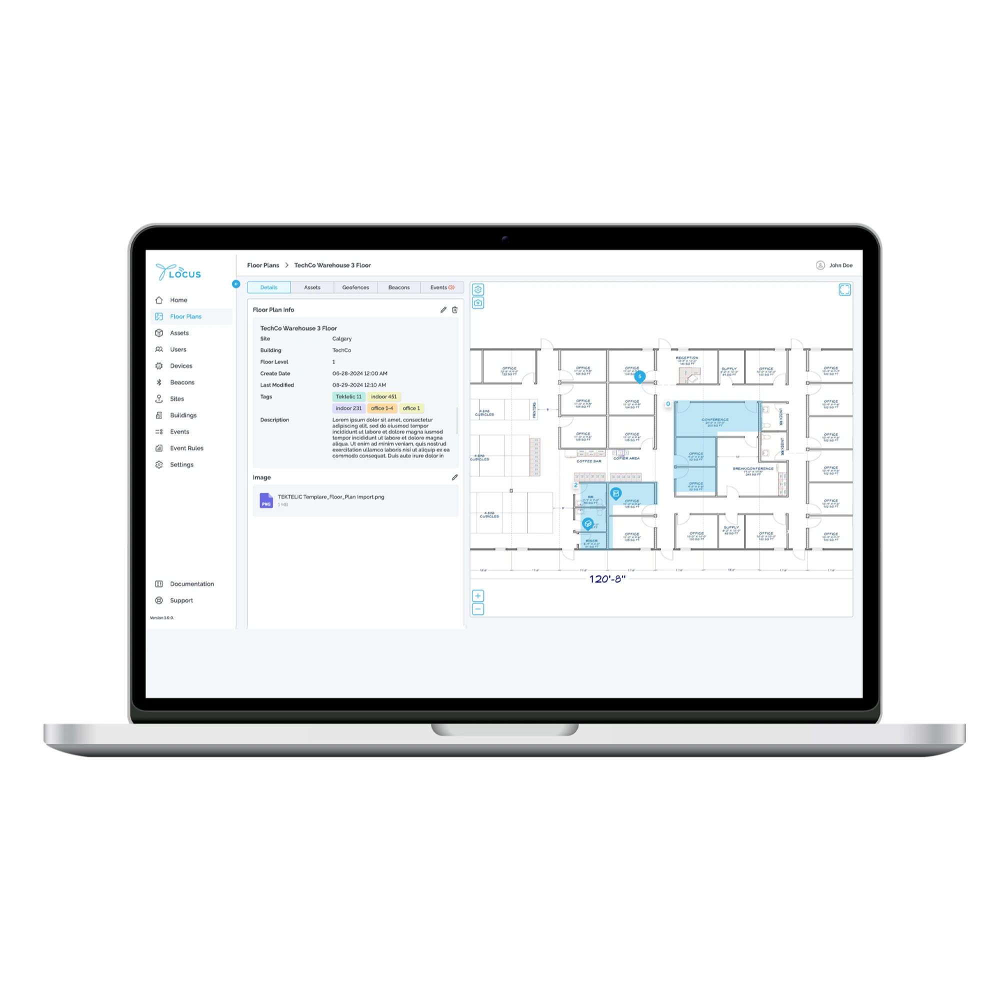 RTLS Application LOCUS