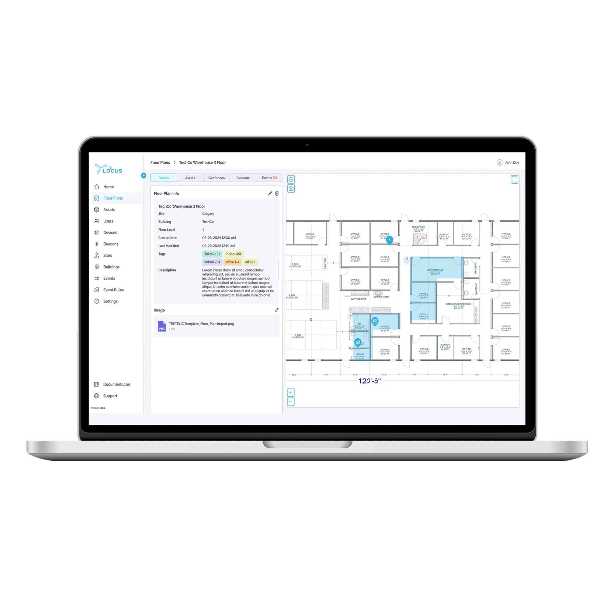 RTLS Application LOCUS