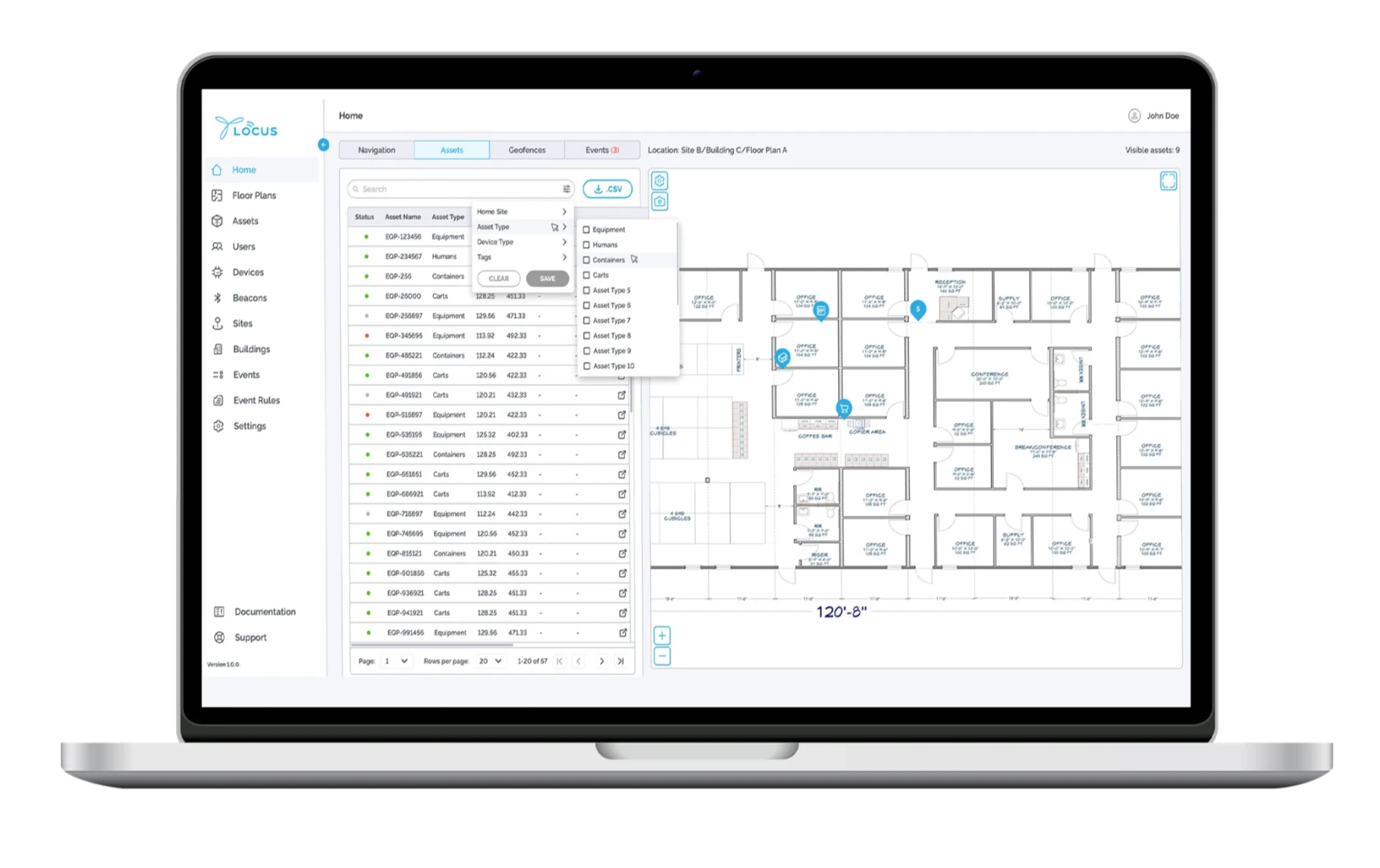 RTLS Application LOCUS